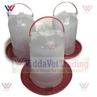 average 3.75L Plastic Drinker for Poultry Animals, Chicks, Chicken, Duck /Water Bucket 1pc Viddavet