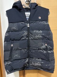 FILA羽絨背心拉鍊