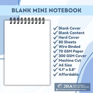 A6 Size Blank Mini Notebook 80 Leaves