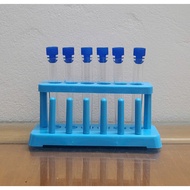 Learning Experiment Kit with 6 Plastic Test Tubes + Stem Science Research Toy Cover Holder