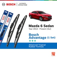 Bosch Advantage U Hook Wiper Set for Mazda 6 Sedan GJ 3rd Gen (24"/18")