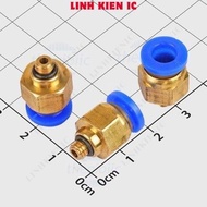 [5 Pieces]- PC6-M5 Pneumatic Connector Pipe 6mm External Thread 5mm Linhkien IC