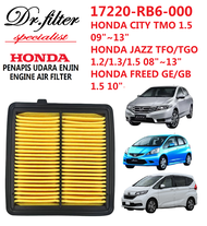 ORIGINAL HONDA AIR FILTER AIR CITY TMO/ JAZZ TFO 17220-RB6-A00 / 17220-RB6-003