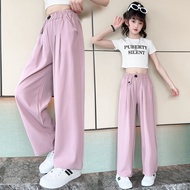 HYS Kids Pants Girl Baby Pants Girl Kid Pants New Style Summer Pants For Girls Wide Leg Pants