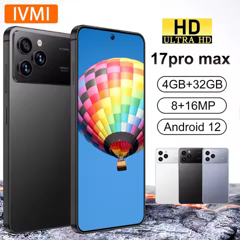 IVMI 17Pro Max Smartphone Android 12 4GB RAM 32G ROM 7.2Inch Face ID 5500mAH Battery Google Play Sto