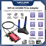 Wavlink WiFi 6E PCIe Network Card, Tri-Band AX210 Wireless Adapter for Windows 10/11