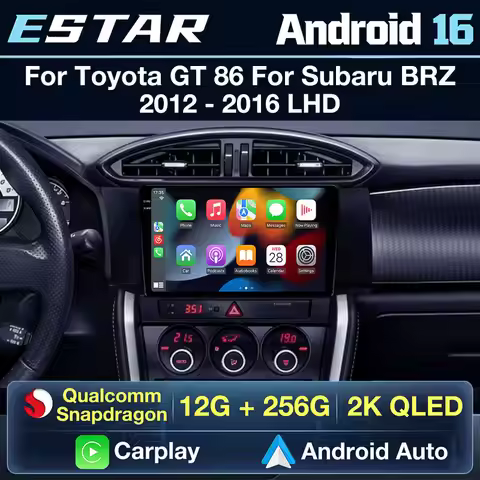 Android 16 For Subaru BRZ Scion FRS Toyota GT86 GT 86 2012 - 2021 LHD Car Radio Mutimedia Carplay DS