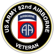 82nd Airborne Division Veteran Sticker | Fort Bragg nc Parachute Assault Decals Vinyl for Home, Wind