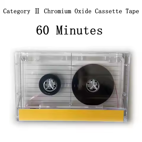 1 PCS New Advanced Category 2 Chromium Oxide Cassette Tape 60 Minute Blank Recording Tape