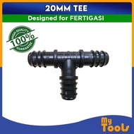 Mytools 20MM Equal Tee Irrigation Fitting Hydroponic Water Hose Connector Fertigasi