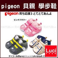 2018新款 pigeon 貝親 三階 學步鞋 初學 誕生 出產 禮物送禮 13cm~15.5cm LUCI日本代購