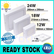 12W/18W/24W LED Surface Downlight Celling Light 7inch/9Inch/12Inch Square