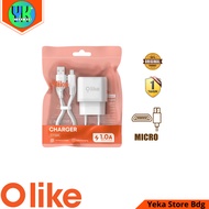 OLIKE C113 1A MICRO Olike Charger Micro 1A 100 Cm C113M Plastic Packing - OFFICIAL WARRANTY