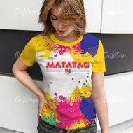 2025 New Design Casual Deped Matatag Shirt Top Matatag Tshirt Deped for Women Short-sleeved T-shirt 