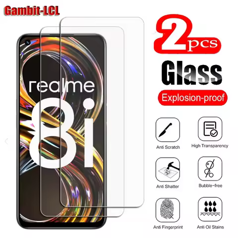 9H HD Original Protection Tempered Glass For Realme 8i 6.6" Realme8i RMX3151 Screen Protective Prote