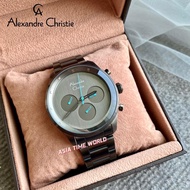 [Original] Alexandre Christie 6513 MFBIGBA Full Black Men's Watch with 50m Water Resistant Black Stainless Steel