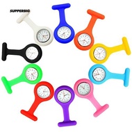 Supperbig Cute Silicone Nurse Watch Brooch Fob Pocket Tunic Movement Watch