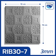 Paus Biru - Wallpaper 3D FOAM / Wallpaper Dinding 3D Motif Foam Batik Pernak Pernik More High Quality / Wallfoam 3D 3-4mm
