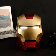 In Stock New Marvel Avengers Iron Man Helmet Cosplay 1:1 Light Led Ironman Mask Pvc Action Figure To