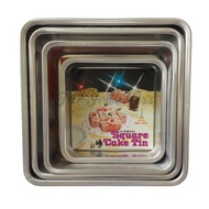 💥READY STOCK💥Aluminium Square Cake Tin Cake Mould / Loyang Empat Segi (7" / 8.5" / 9.5" / 10.5" Inch
