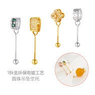 Pearl DIY Accessories Dzi Bead Buckle Empty Holder Pendant Buckle Head Transfer Bead Passepartout Ba