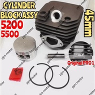 MESIN Pro1 Cylinder block Assy block boring machine chain saw senso 5200 5500 528 5800 628 52CC 55CC
