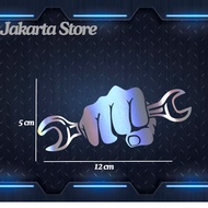 Sticker Cutting Sticker HAND PUCH BENGKER MOTIF HAND Logo Cutting Sticker Cutting Sticker