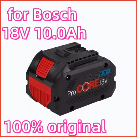 18V 10.0Ah 100% original rechargeable battery, suitable for Bosch tool BAT609 BAT618 GBA18V80 21700