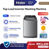 Haier PREMIUM 20KG Inverter Top Load Rear Control Panel Washing Machine / Washer / Mesin Basuh / 洗衣机 HWM200-M1990DD