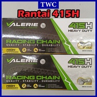 TWC Valerie Rantai 415H Racing Gold Chain Motorcycle Chain Rantai Motor 415H Rantai Racing Motorcycl