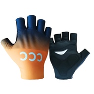 Pro Team Cycling Gloves Light Soft Breathable Cool Dry Half Finger Cycling Glove Anti Slip Shockproof Bike Gloves MTB Road