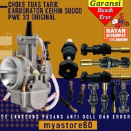 Choke Cuk Tuas Tarik Karburator Karbu Carburator Katup Kontrol Manual PWK33 PWK 33 Keihin Original