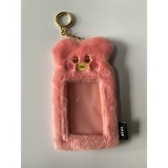 BTS BT21 Tata Fluffy Photocard Holder Keychain