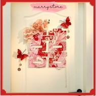 COMBO 3D Happy Letters for Wedding Room Decoration, Flower Car, Wedding I MARRYSTORE