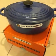 全新Le Creuset  23cm鑄鐵鍋 （馬賽藍）