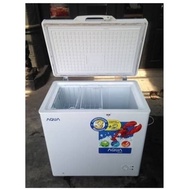 New Stok// Aqua Chest Freezer / Box Freezer 150 Liter Aqf-150Gc Aqf