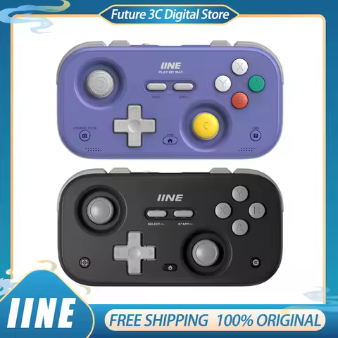 IINE Retro Gamepads Wireless Bluetooth Gaming Controllers 1000Hz Hall Joystick Portable For Android
