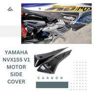 1 Set For Yamaha NVX155 NVX 155 V1 Motor Side Body Cover Carbon Side Cover Plastic Tepi Cover Plastik Carbon NVX-155 V1