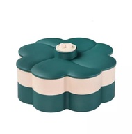 Toples Bunga Susun 2 Tingkat | Toples Lebaran bentuk unik revolving  candy box | Tempat Makanan Ring