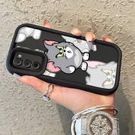 Case For Samsung Galaxy A03s A02s M02s F02s Soft Shockproof Silicone Phone Cat And Mouse Anime