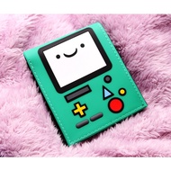 [Ready Stock Malaysia] Adventure Time Cartoon BMO Unisex Geeky Fashion Rubber Bifold Multicompartmen