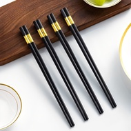 KITCHENWARE Premium Chopsticks Pair of 2 Pcs Aesthetic Japanese Chopsticks in Black
