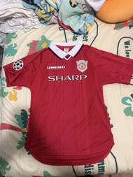 曼聯  Manchester United 98/99 復古主場歐聯決賽球衣 波衫 碧咸 Beckham 7 三冠王