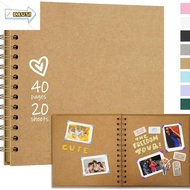 CAUSI Diy Craft Album, 40 Pages Wedding Anniversary Gifts Photo Albums Scrapbook, Simple Portable La