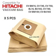 5 pcs Replacement Hitachi Vaccum Bag Dust bag Suitable For CV-BM16 CV-T45 CV-T50 BL16 BU16S CV-T40 C