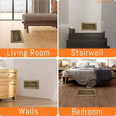 K1AE Strong Steel Floor Register Cover with Rusts Proof Finish Easy Installation 11.5x5.5 Inch Upgra