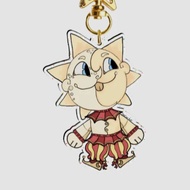 Jester glitter acrylic keychain