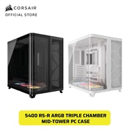 CORSAIR Air 5400 RS-R ARGB/LX-R RGB Triple Chamber Mid-Tower PC Case