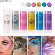 LUCKYSTORE Sequins Glitter Stick, Portable 6color Glitter Cream,  Body Glitter Sticks Body Paint Gli