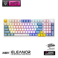 คีย์บอร์ดเกมมิ่ง NUBWO X801 Mechanical MINI RGB CIY มี Knob ใช้สำหรับ ปรับวอลลุ่มเสียง และไฟได้